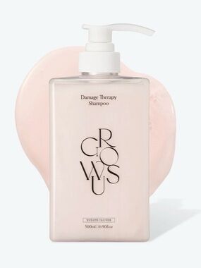 GrowUs Rose Damage Therapy Shampoo- deep hydration, shine, repair, strength